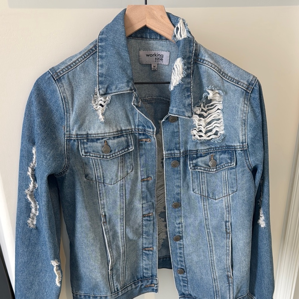 Distressed Denim Jacket